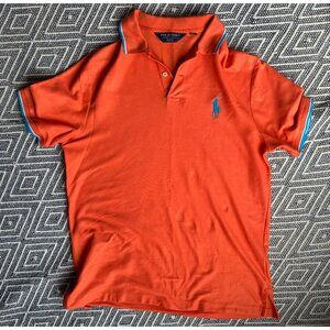 Men's Ralph Lauren Polo Golf orange polo shirt Large